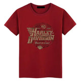 2024Men's Motorcycle Harleys Sport Davidson T Shirt Pure