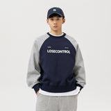 Unisex Hoodie Preppy Style Retro Loose round Neck Sweatshirt Men's Coat