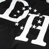 Men Cotton Mixed Jacket Coat Letter Printed Cotton-Padded Jacket Male Loose Casual Warm Cotton Coat