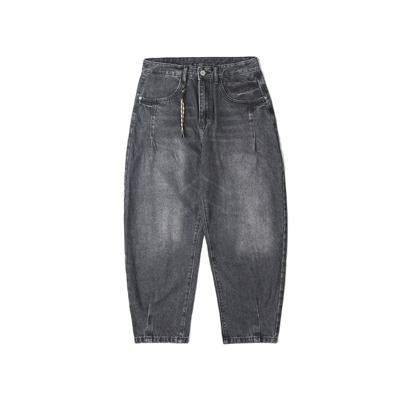 Unisex Jeans Loose Casual Trousers
