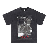 Kendrick Lamar T Shirts Cotton Hip Hop Rap Loose Short Sleeves