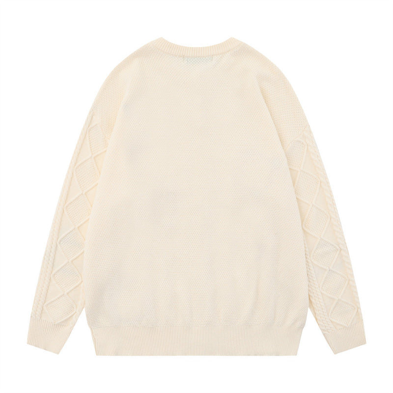 Women Sweater Girls Loose Autumn Color Sweater Coat