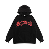Men Hoodie Gothic Letter Printed Hoodie Men's Spring and Autumn Loose Casual