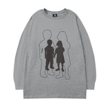 Men Long Sleeve Shirt Hip Hop Long Sleeve T-shirt Men and Women Autumn Loose Ins
