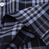 Men Long Sleeved T Shirt Plaid Long Sleeve Shirt Men's Spring and Autumn Leisure Bow Sleeve Shirt