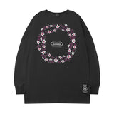 Men Long Sleeve Shirt Letter Printed Long Sleeve T-shirt Men's Loose Casual