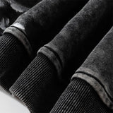 Men Hoodie Washed Old Hooded Sweater Men's Autumn and Winter Letter Printing