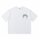 House Of Errors T-Shirt Letter Print Short Sleeve Vintage Crew Neck Loose T-Shirt