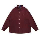 Men Long Sleeve T Shirt Spring and Autumn Leisure Long Sleeve Shirt Simple, Loose and Versatile Lapel Shirt