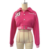 Women Sweatshirt Short Baseball Uniform Autumn Women's Jacket