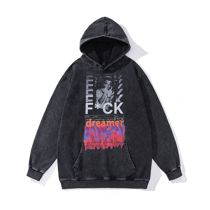 Unisex Vintage Hoodie Old Hooded Sweater Unisex