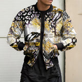 Graffiti Bomber Jacket Men's Autumn and Winter Jacket Men's Jacket