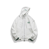 Unisex Hoodie Autumn Fashion Brand Embroidery Loose Zip Coat