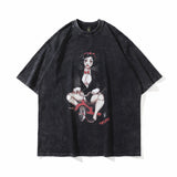 Men's T Shirt Printed Short-Sleeved T-shirt Men's and Women's Retro Loose