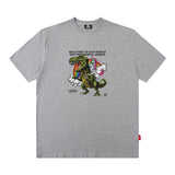Men T Shirt Cartoon Printed Short-Sleeved T-shirt Men's and Women's Hip Hop round Neck Loose