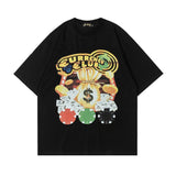 Men T Shirt West Coast Hip Hop Retro Printed Casual Short Sleeve T-shirt Men and Women