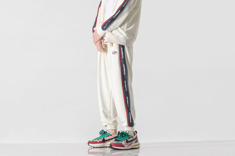 Unisex Pants Fall Color Contrast Patchwork Casual Pants