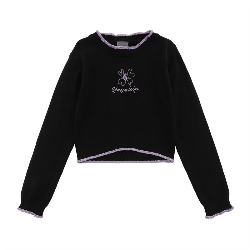 Women Sweater Women's Autumn Casual round Neck Multicolor Long Sleeve Sweater