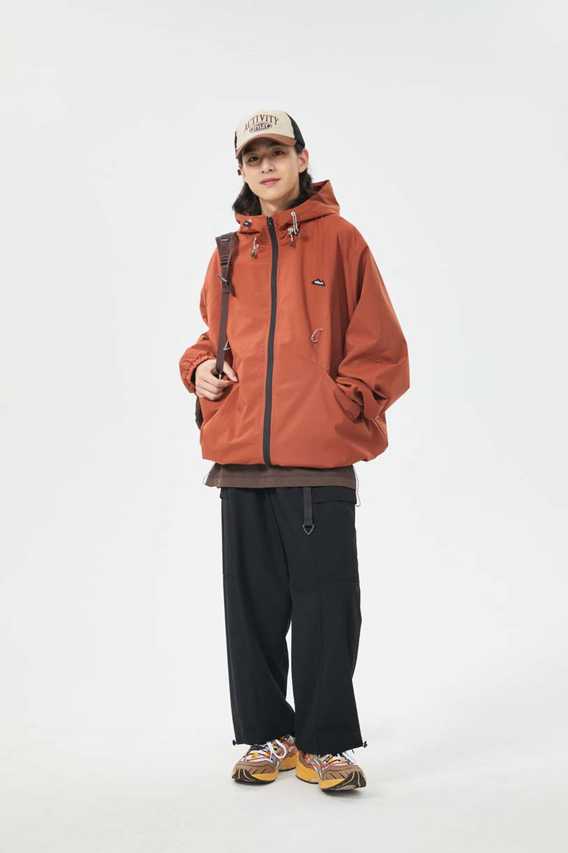 Unisex Jacket Autumn Hooded Colorful Ropes Jacket Women's Clothing