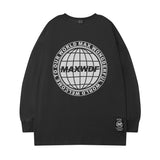 Men Long Sleeve Shirt Logo round Neck Long Sleeve T-shirt Men and Women Street Hip Hop Couple