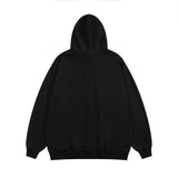 Men Hoodie Printed Sweater Men's Autumn and Winter Vibe Loose Long Sleeve Sports