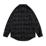 Men Long Sleeved T Shirt Plaid Shirt Long Sleeve Men's Ins Loose Street Lapel Shirt Autumn Coat