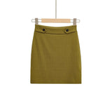 Women Skirt Women's Summer Polo Collar Short Sleeve Top and Skirt