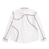 Men Long Sleeve T Shirt Men's Spring and Autumn Loose with Shoulder Pad Lapel Cardigan Shirt