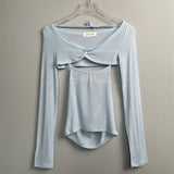 Women Long Sleeve Shirt Autumn Vest Long Sleeve Shawl Body-Hugging Suit