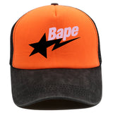 Bathing Ape Hat Washed Old Baseball Cap Outdoor Shade