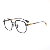 CHH Chrome Hearts Glasses Vintage Versatile Double Beam Large Frame Myopia Glasses Frame