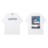 Men T Shirt Printed Couple Short Sleeve T-shirt Men and Women Street Casual Couple