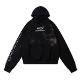 Unisex Vintage Hoodie Printed Sweater for Men and Women Casual Loose