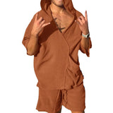 Men Co-Ords Summer Men's Hooded Short Sleeve