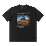 Men T Shirt West Coast T-shirt Street Retro Hiphop Short Sleeve Men and Women