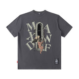 Men T Shirt Dark High Street T-shirt Men and Women Couple Loose Short Sleeve