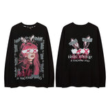 Men Long Sleeve Shirt Street Printing Long Sleeve T-shirt Men's and Women's Ins Sweater Couple
