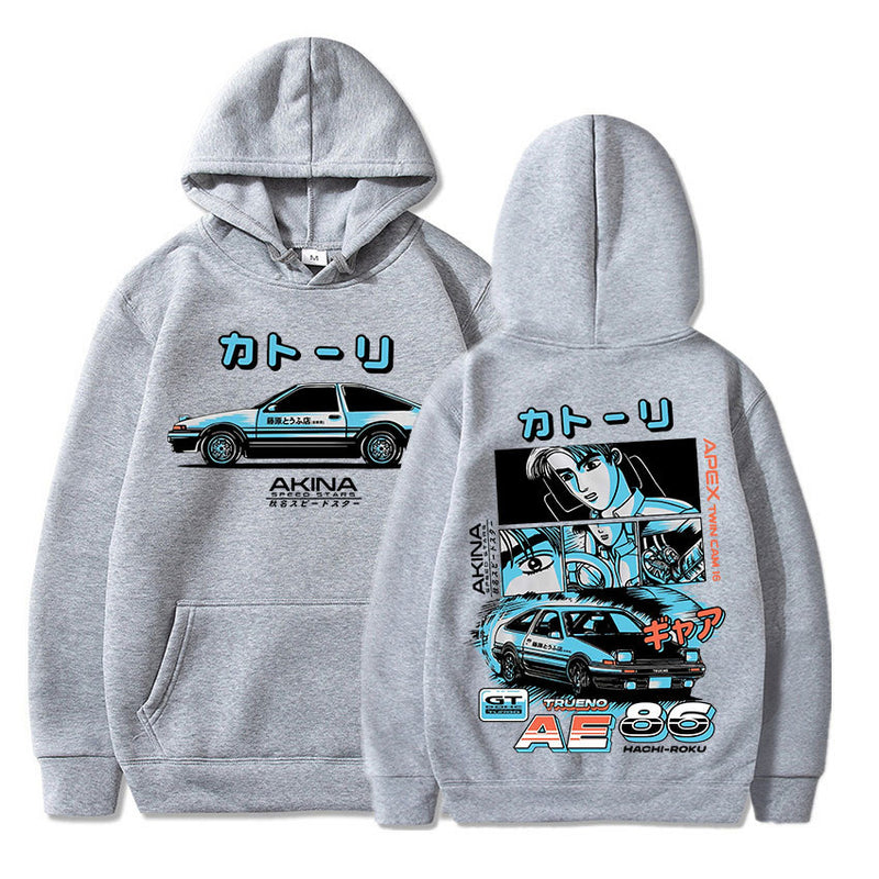 AE86 Auto Printed Hoodie Men's Movie Printed Hoodie Fashion