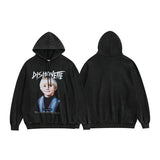 Unisex Vintage Hoodie Men and Women Printed Loose Hooded