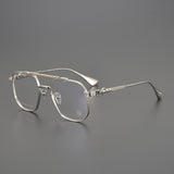 CHH Chrome Hearts Glasses Vintage Versatile Double Beam Large Frame Myopia Glasses Frame