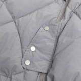 Men Cotton Mixed Jacket Coat Irregular Men Winter Embroidery Loose Cotton Jacket Coat