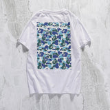 Bathing Ape T Shirt Casual White Letter Crew Neck Summer Pullover Short Sleeve T-shirt