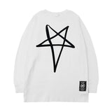 Men Long Sleeve Shirt Casual Printed Long Sleeve Men and Women Couple Loose Sweater T-shirt