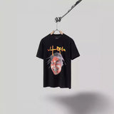 Mens T-shirts washed old hiphop hee retro long sleeve t-shirt