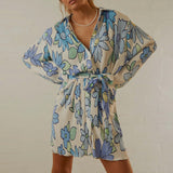 Jungle Print Maxi Dress Women's Skirt Printed Short Skirt