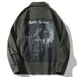 Men's Long Sleeve T Shirt Men's Ins Loose Casual Shirt Spring and Autumn