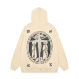 Men Hoodie Hooded Sweater Long Sleeve Loose Pullover Top