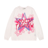 Men Long Sleeve Shirt Printed Long Sleeve T-shirt Men and Women All-Matching Couple
