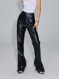 Unisex Pants Fall Motorcycle Leather Pants