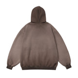 Men Hoodie Gradient Inkjet Printed Hoodie Oil Painting Loose
